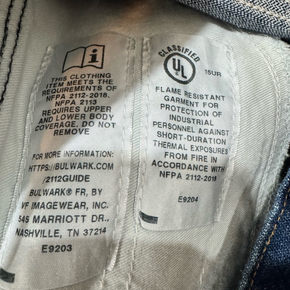 Wrangler Flame Resistant Blue Jeans - Picture 7 of 7